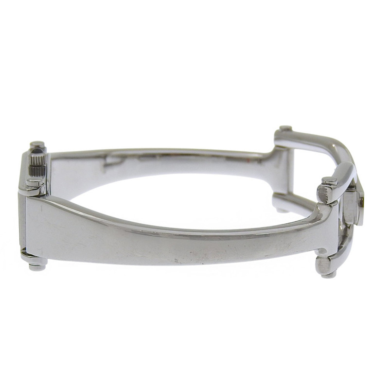 Gucci 1500L 女士不鏽鋼石英模擬腕錶，黑色錶盤-3