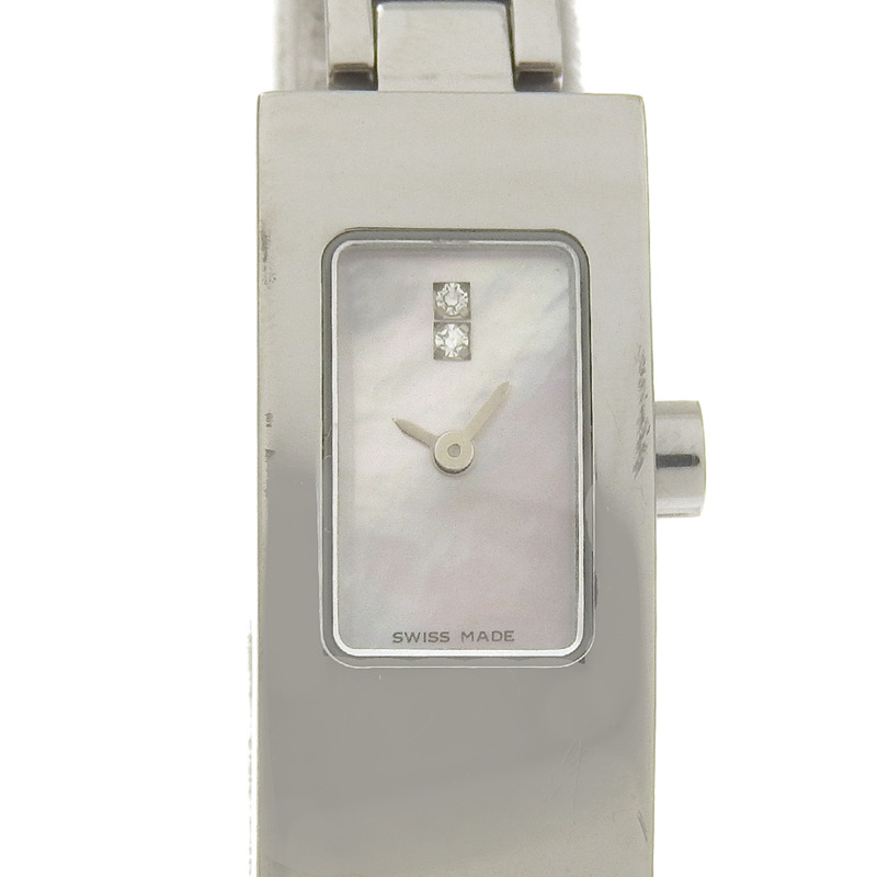 Fendi FENDI 3300L 不鏽鋼石英類比粉紅珍珠貝母錶盤女士手錶-0