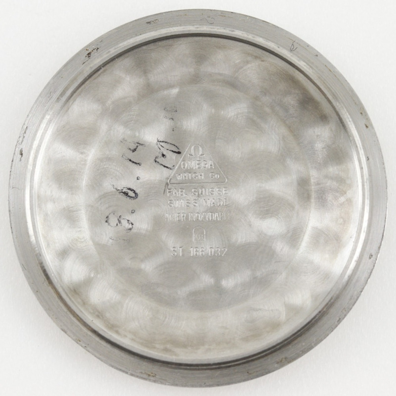 歐米茄海馬系列星期日曆腕錶，752型機芯，不鏽鋼錶殼，壓花皮革錶帶，自動上鍊機芯，模擬顯示，銀色錶盤，男士款。-4