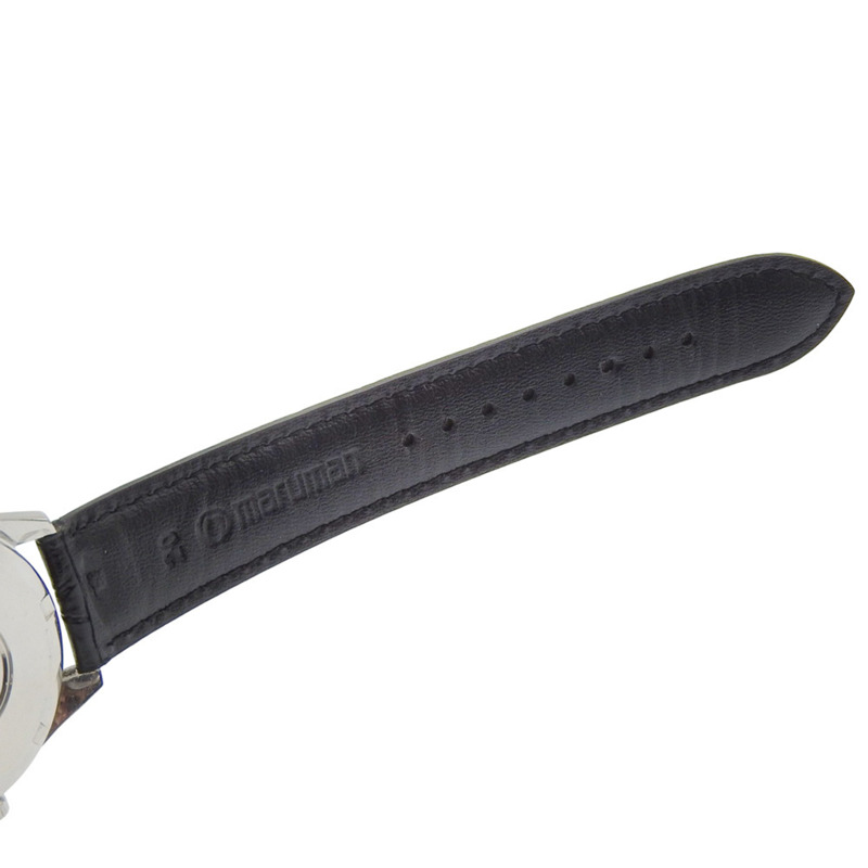 歐米茄海馬系列星期日曆腕錶，752型機芯，不鏽鋼錶殼，壓花皮革錶帶，自動上鍊機芯，模擬顯示，銀色錶盤，男士款。-9