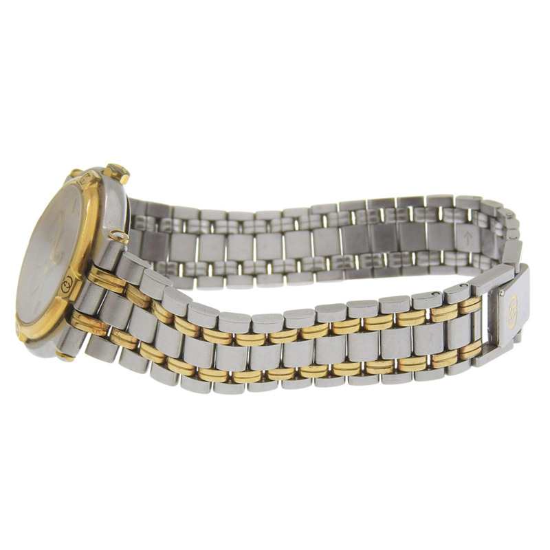 Gucci 女士手錶，不銹鋼，石英，模擬，銀色錶盤。-3