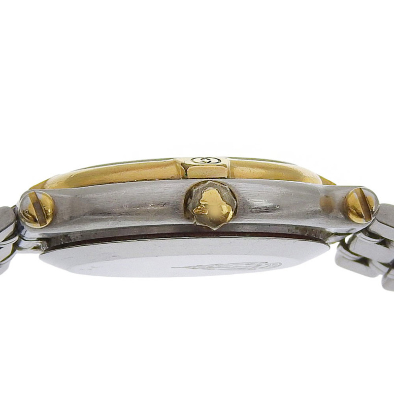 Gucci 女士手錶，不銹鋼，石英，模擬，銀色錶盤。-5