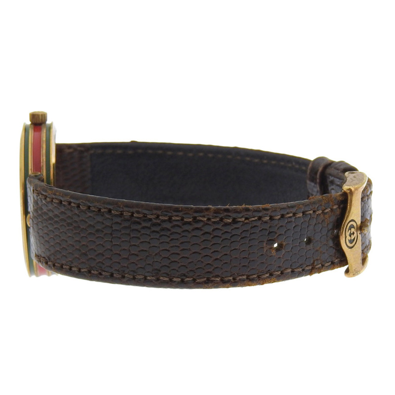 Gucci Sherry系列男士腕錶，鍍金，石英機芯，指針式，象牙色錶盤-3