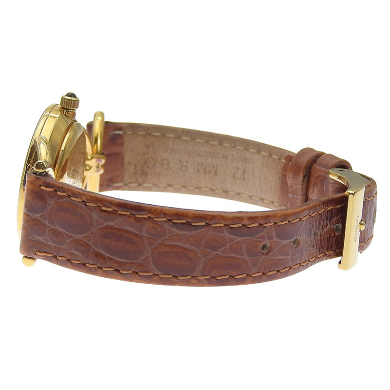 Gucci GUCCI 6000.2.L 鍍金 x 皮革錶帶 石英模擬錶盤 女士腕錶-3