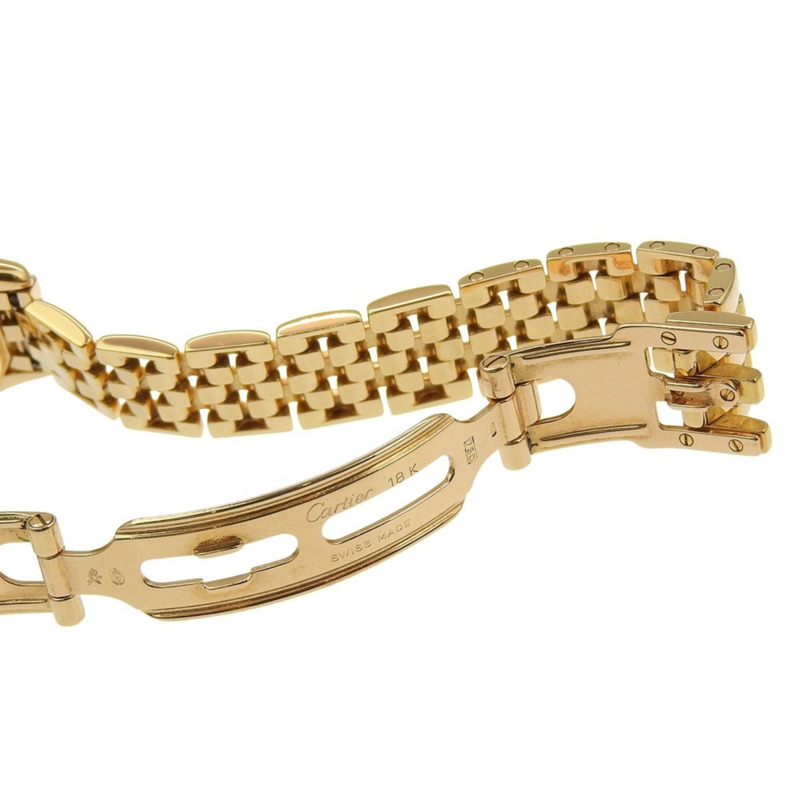 卡地亞 Panthère Cougar WF8001B9 手錶，18K 黃金鑲鑽，石英，模擬，象牙色錶盤，女士手錶。-7