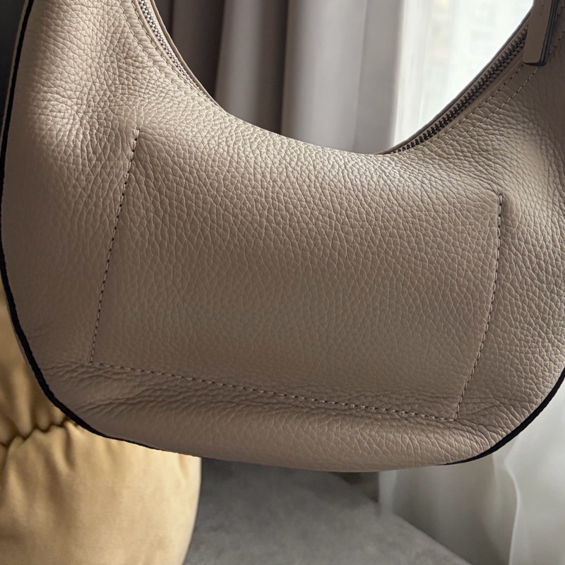 LONGCHAMP ROSEAU ESSENTIAL系列 牛皮半月形單肩包 灰-13