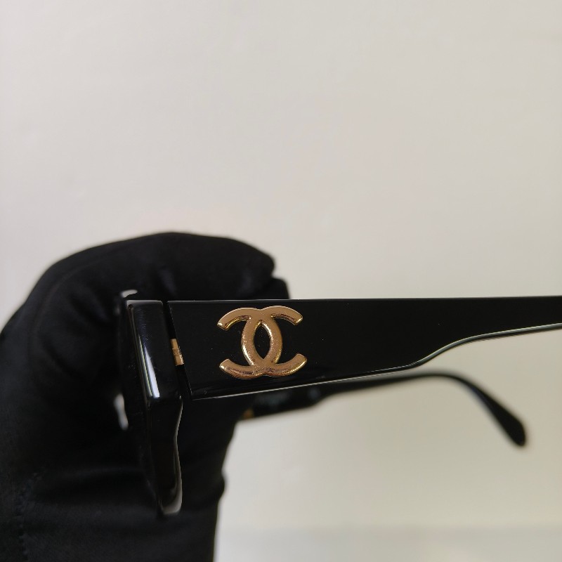 ㊣✨ CHANEL✨香奈兒 GD權志龍同款 01452 94305 復古 膠框 雙C Logo 太陽眼鏡 墨鏡/保證正品🌳二手樹屋🌳-9