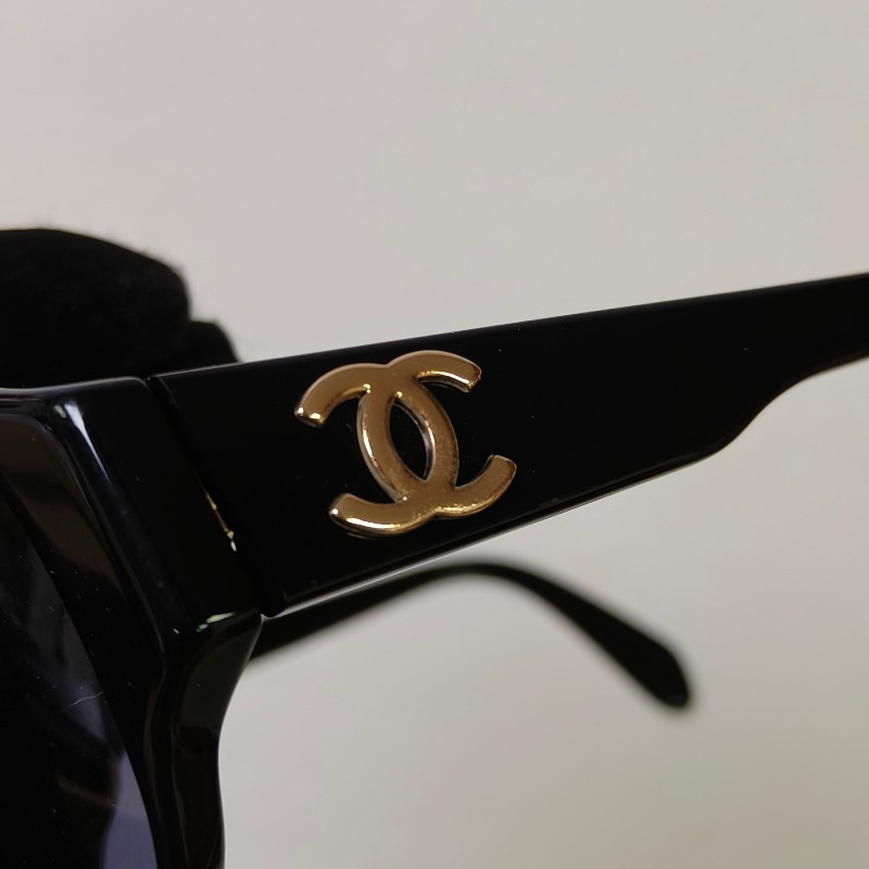 ㊣✨ CHANEL✨香奈兒 GD權志龍同款 01452 94305 復古 膠框 雙C Logo 太陽眼鏡 墨鏡/保證正品🌳二手樹屋🌳-11