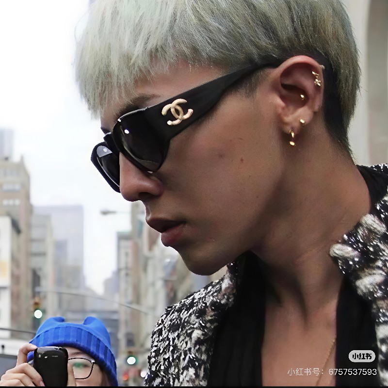 ㊣✨ CHANEL✨香奈兒 GD權志龍同款 01452 94305 復古 膠框 雙C Logo 太陽眼鏡 墨鏡/保證正品🌳二手樹屋🌳-28