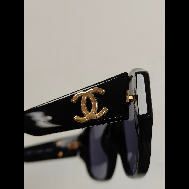 ㊣✨ CHANEL✨香奈兒 GD權志龍同款 01452 94305 復古 膠框 雙C Logo 太陽眼鏡 墨鏡/保證正品🌳二手樹屋🌳-30