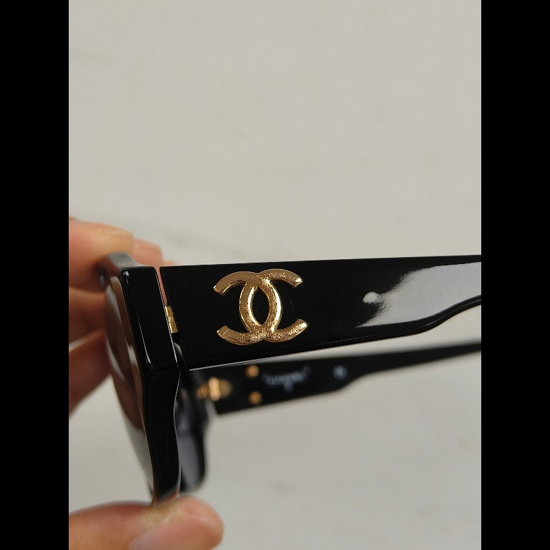 ㊣✨ CHANEL✨香奈兒 GD權志龍同款 01452 94305 復古 膠框 雙C Logo 太陽眼鏡 墨鏡/保證正品🌳二手樹屋🌳-31