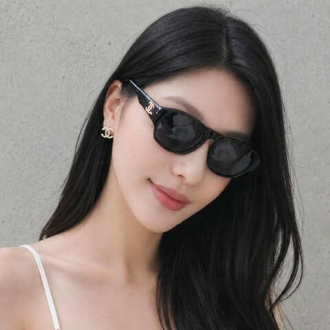 ❤️感恩月❤️折扣最後倒數至5/31‼️㊣✨ CHANEL✨香奈兒 GD權志龍同款 01452 94305 復古 膠框 雙C Logo 太陽眼鏡 墨鏡/保證正品🌳二手樹屋🌳