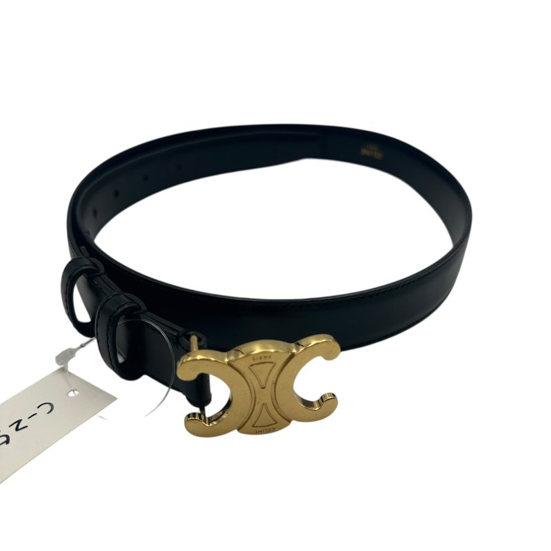 【美收精品 】CELINE LOGO皮帶 C-250【隔月月中將轉賣至日本 上架期限30天】-0