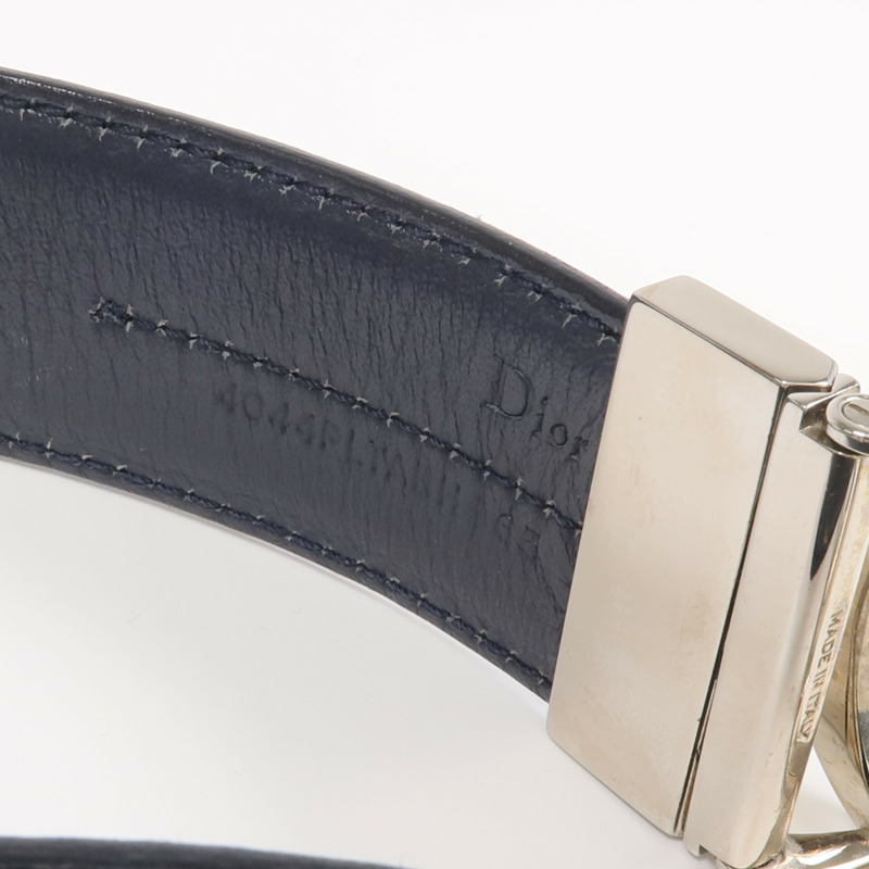 Dior 牛皮皮革Belt銀扣皮帶-7