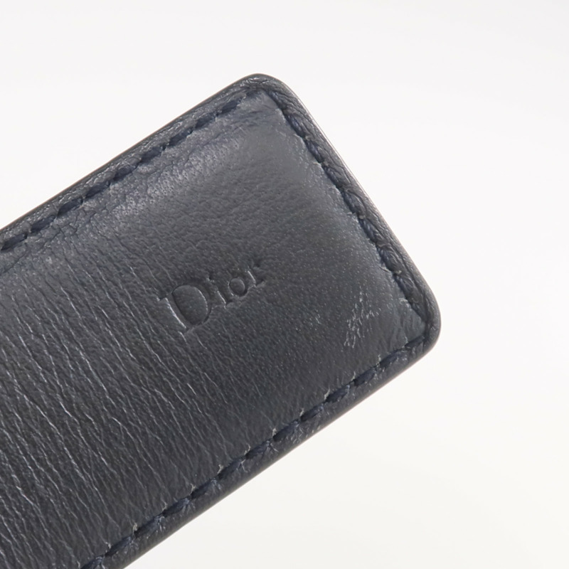 Dior 牛皮皮革Belt銀扣皮帶-8
