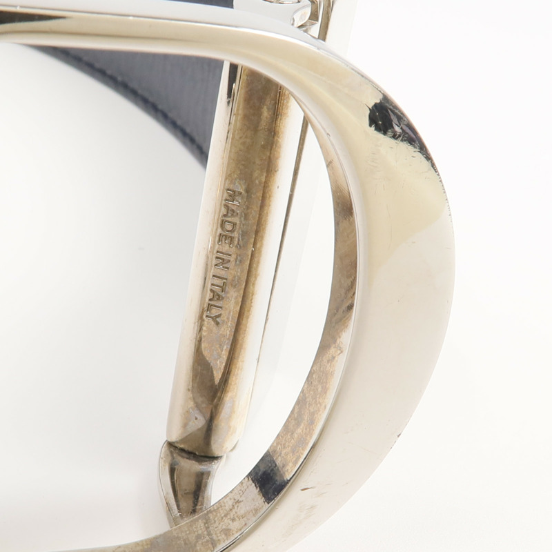 Dior 牛皮皮革Belt銀扣皮帶-9