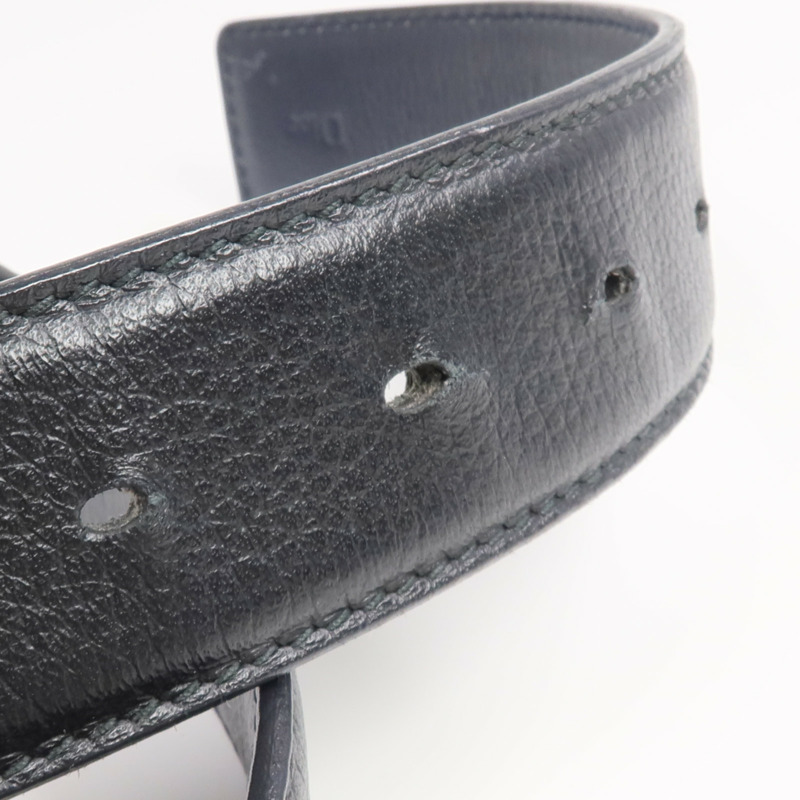 Dior 牛皮皮革Belt銀扣皮帶-10