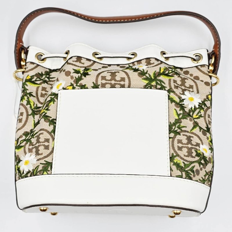 TORY BURCH 雛菊鳥刺繡水桶包-2