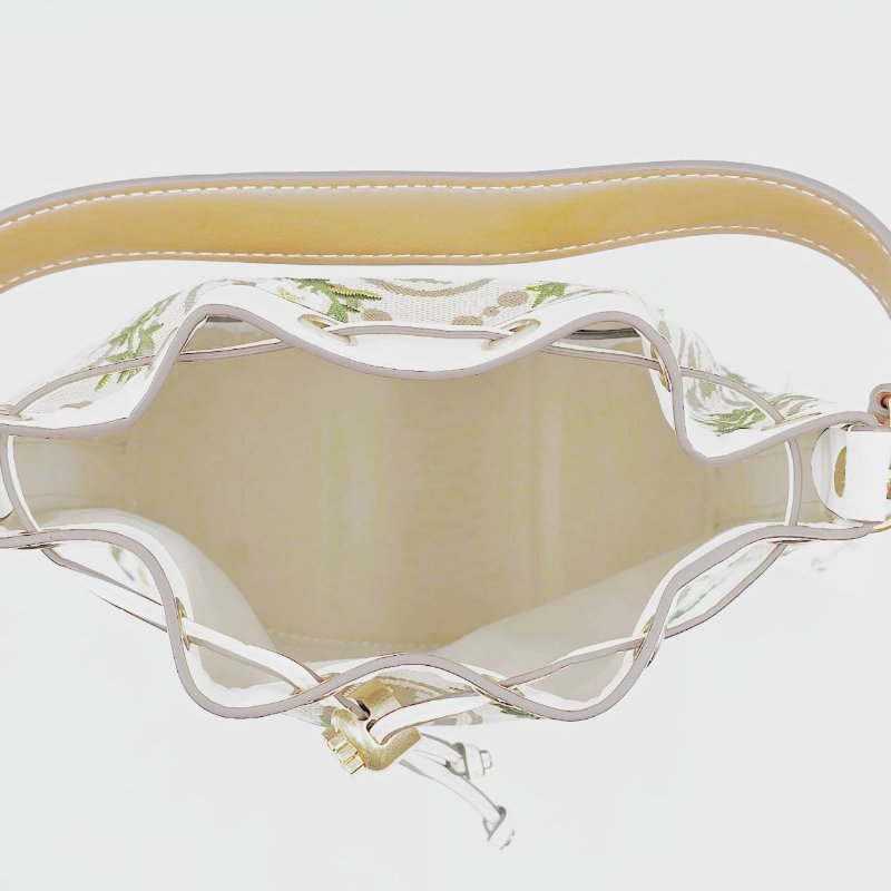 TORY BURCH 雛菊鳥刺繡水桶包-3