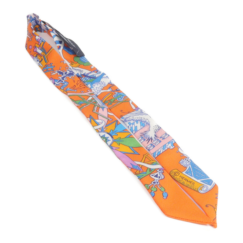 HERMES 絲質Doll Twilly絲巾-3