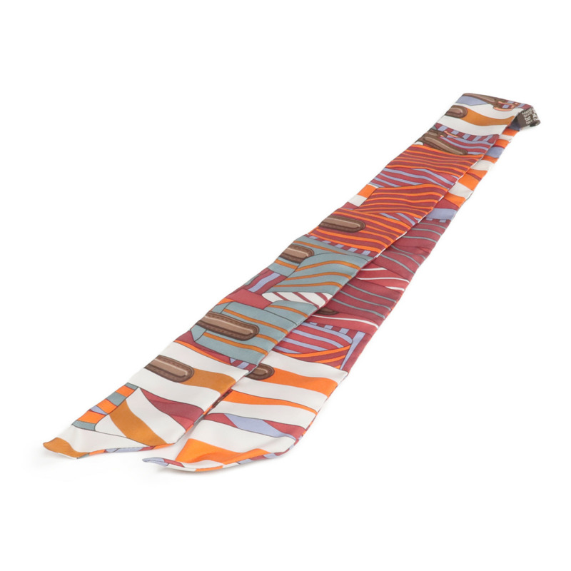 HERMES 絲質Twilly絲巾-1