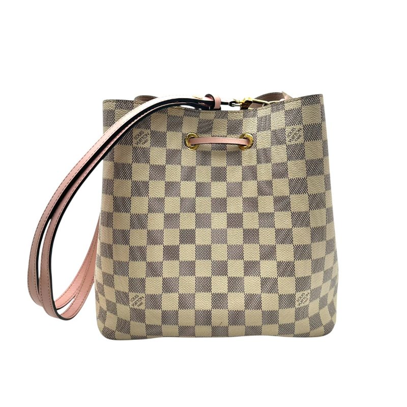 【美收精品】LOUIS VUITTON 老花米色棋盤格水桶包 C-256【隔月月中將轉賣至日本 上架期限30天】-1