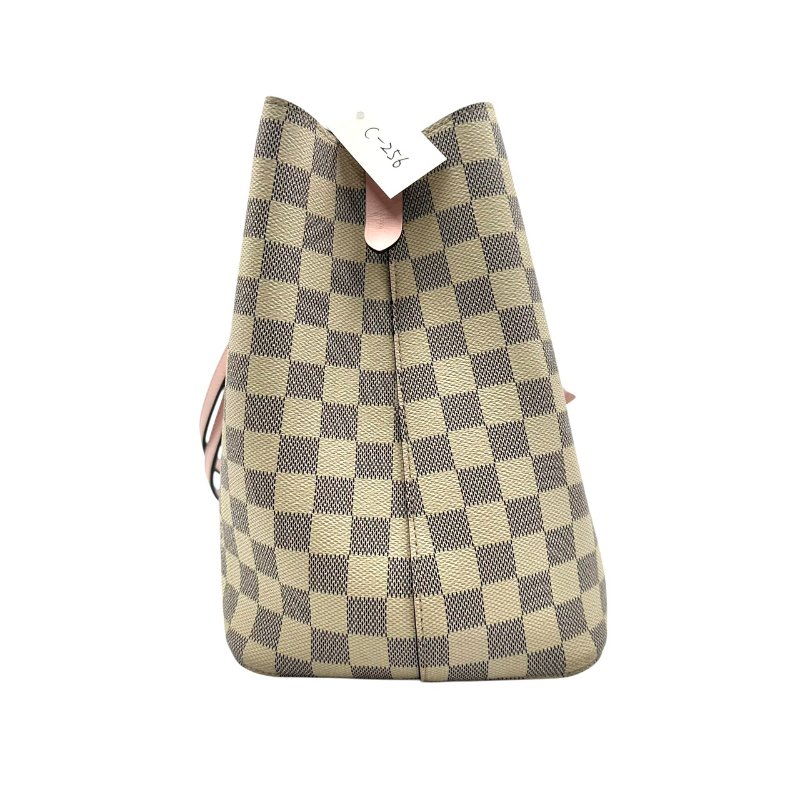 【美收精品】LOUIS VUITTON 老花米色棋盤格水桶包 C-256【隔月月中將轉賣至日本 上架期限30天】-2