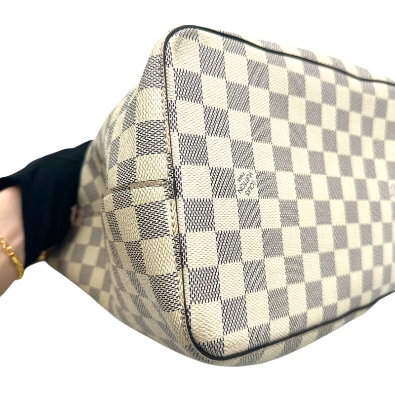 【美收精品】LOUIS VUITTON 老花米色棋盤格水桶包 C-256【隔月月中將轉賣至日本 上架期限30天】-6