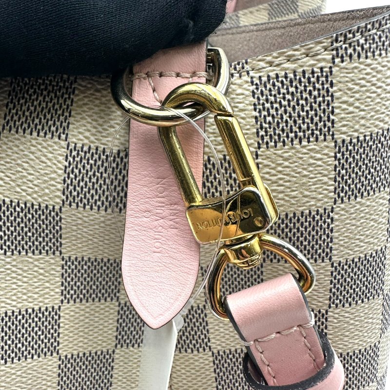 【美收精品】LOUIS VUITTON 老花米色棋盤格水桶包 C-256【隔月月中將轉賣至日本 上架期限30天】-10