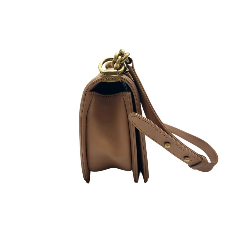 【美收精品】CHANEL 奶茶牛皮boy25 C-257【隔月月中將轉賣至日本 上架期限30天】-2