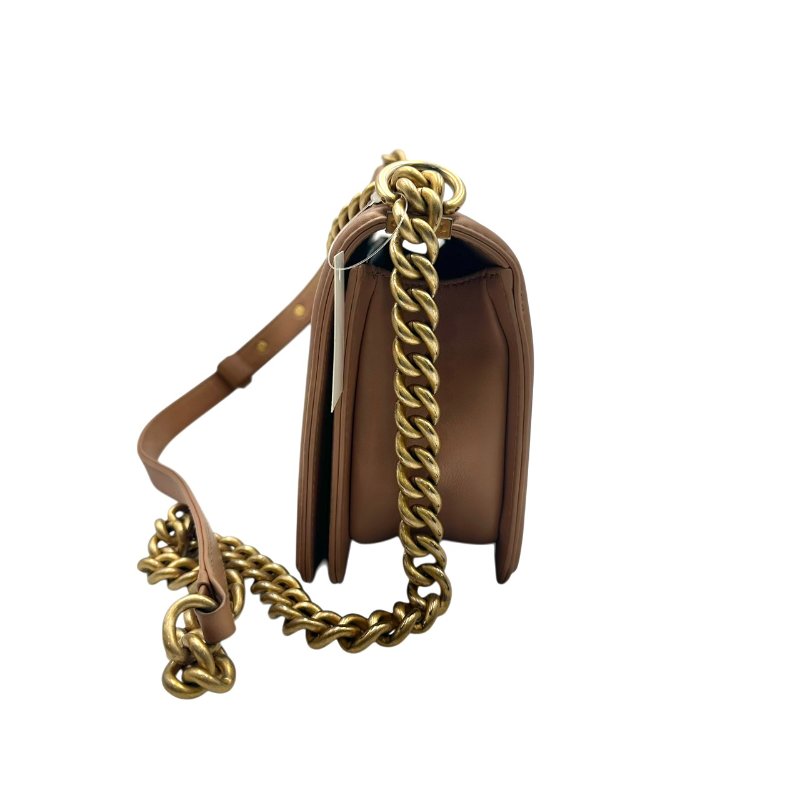 【美收精品】CHANEL 奶茶牛皮boy25 C-257【隔月月中將轉賣至日本 上架期限30天】-3