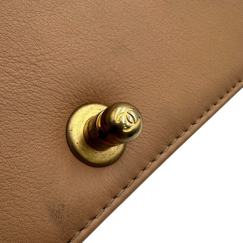 【美收精品】CHANEL 奶茶牛皮boy25 C-257【隔月月中將轉賣至日本 上架期限30天】-11