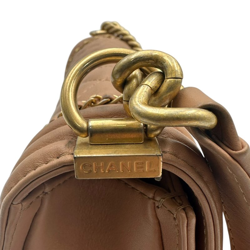 【美收精品】CHANEL 奶茶牛皮boy25 C-257【隔月月中將轉賣至日本 上架期限30天】-16