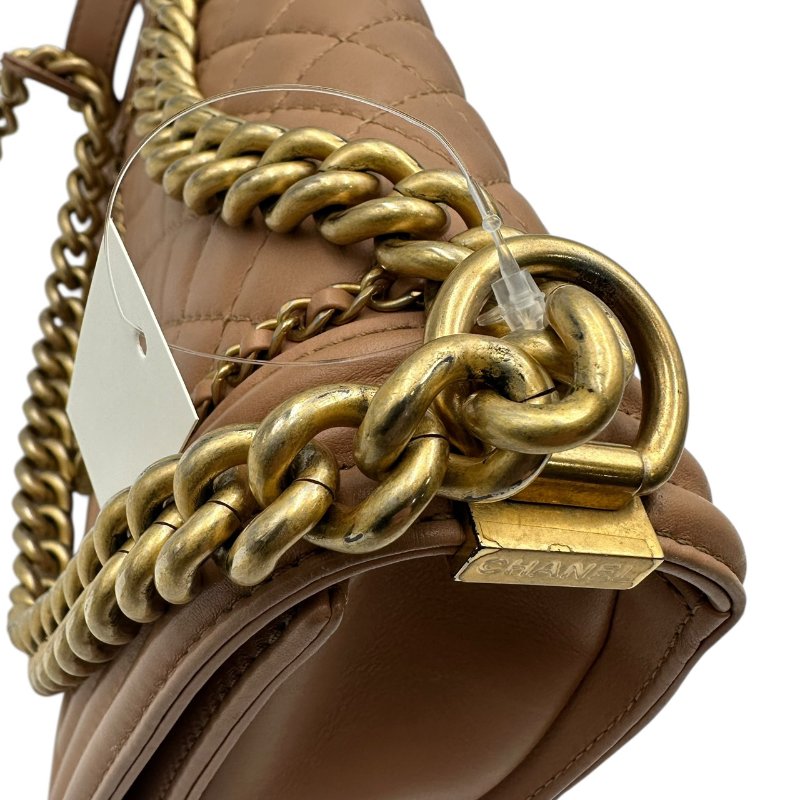 【美收精品】CHANEL 奶茶牛皮boy25 C-257【隔月月中將轉賣至日本 上架期限30天】-19