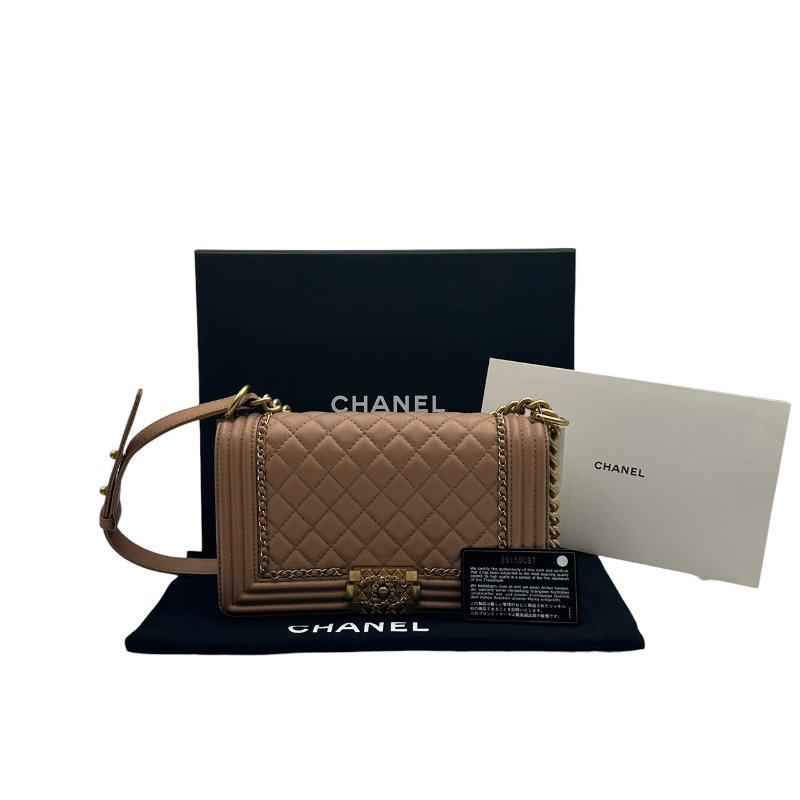 【美收精品】CHANEL 奶茶牛皮boy25 C-257【隔月月中將轉賣至日本 上架期限30天】-22