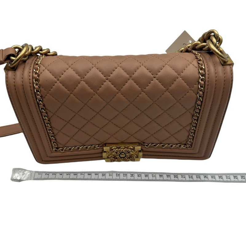 【美收精品】CHANEL 奶茶牛皮boy25 C-257【隔月月中將轉賣至日本 上架期限30天】-23