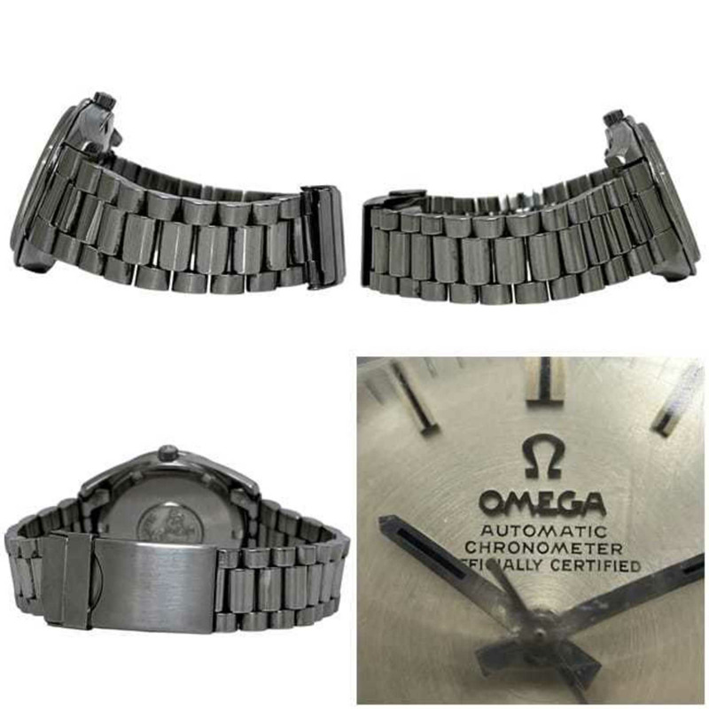 歐米茄海馬系列天文台認證腕錶 F-25200 金銀雙色腕錶 168.022/166.28 不鏽鋼自動上鍊機芯 OMEGA 564 型男士模擬指針腕錶 已翻新-2