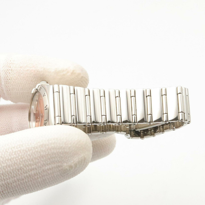 歐米茄星座系列 My Choice 女士腕錶，不鏽鋼材質，粉紅色調，型號 1571.61-7