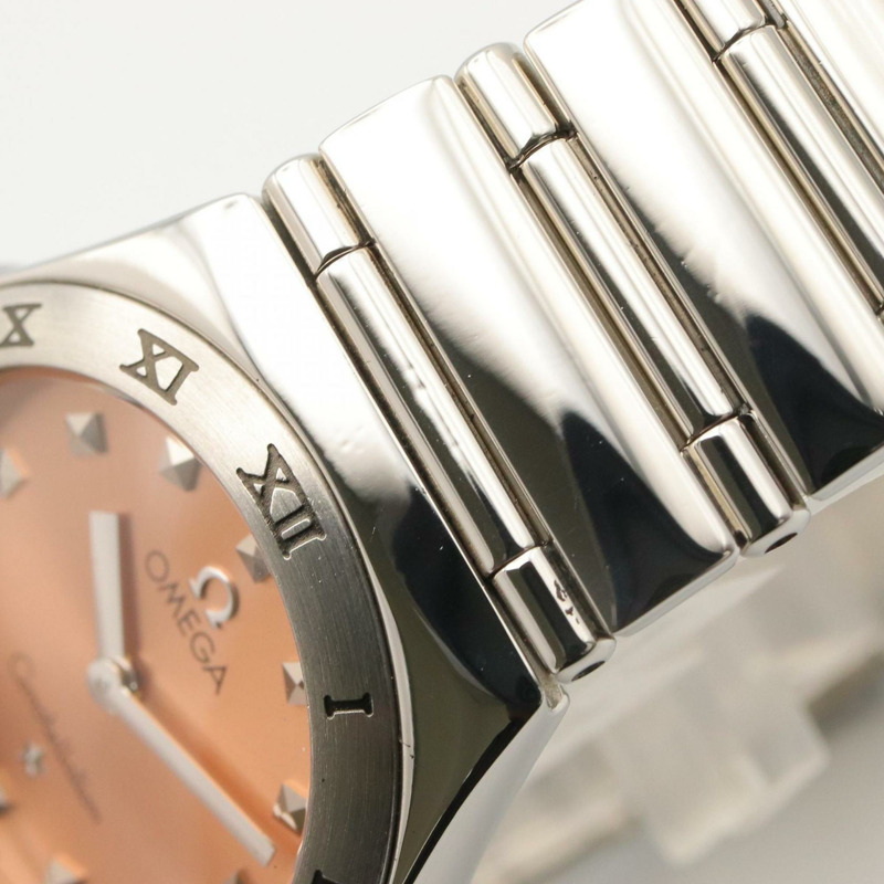 歐米茄星座系列 My Choice 女士腕錶，不鏽鋼材質，粉紅色調，型號 1571.61-9