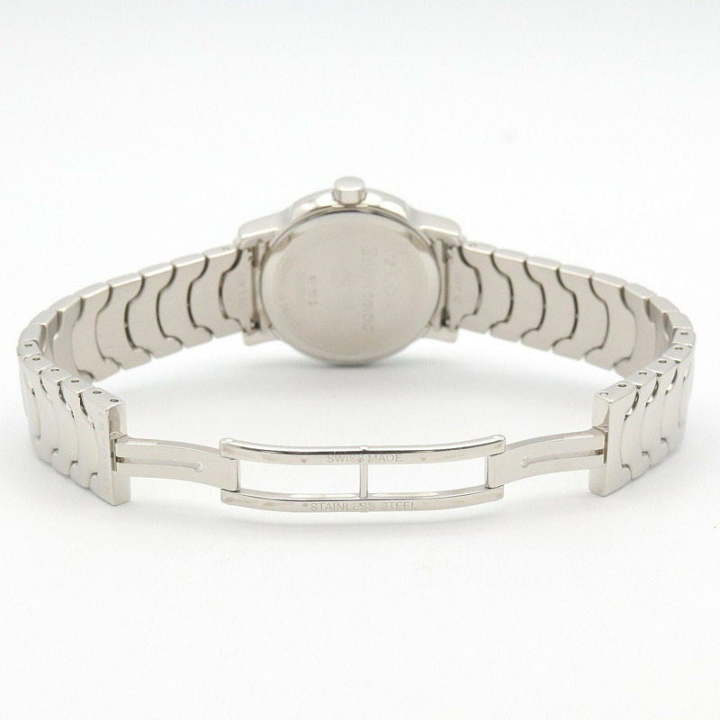 寶格麗 (Bulgari) Solo Tempo 系列腕錶，不鏽鋼材質，女士款，白色 (ST29S)-3