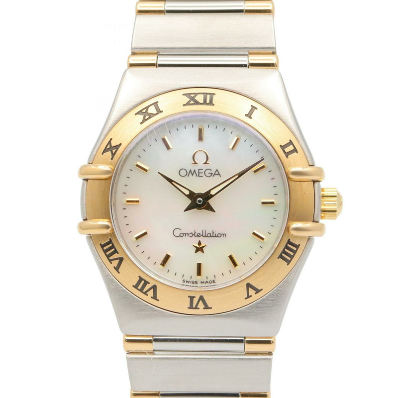 歐米茄星座系列迷你腕錶，18K（黃金）不鏽鋼，女士款，金色，1362.70-0