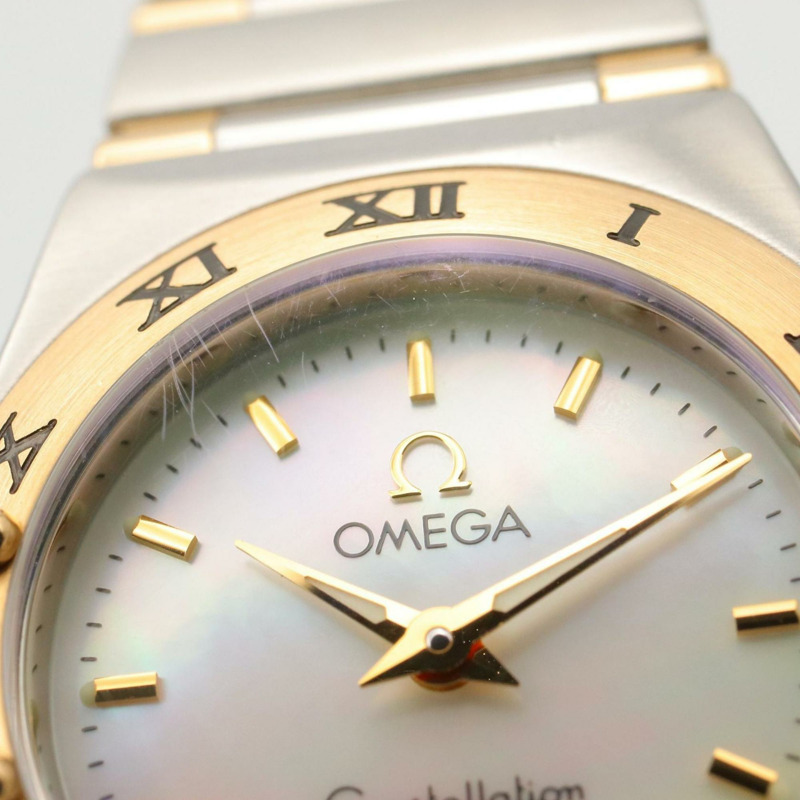 歐米茄星座系列迷你腕錶，18K（黃金）不鏽鋼，女士款，金色，1362.70-8