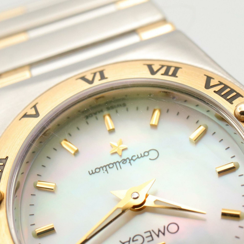 歐米茄星座系列迷你腕錶，18K（黃金）不鏽鋼，女士款，金色，1362.70-9