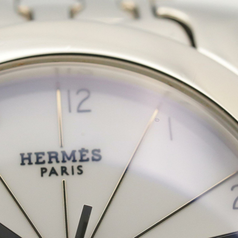 愛馬仕 H-Watch Ronde 女士腕錶，不鏽鋼材質，白色 (HR1.510)-8