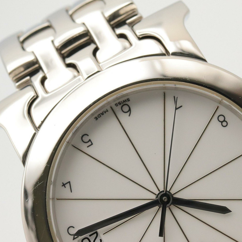 愛馬仕 H-Watch Ronde 女士腕錶，不鏽鋼材質，白色 (HR1.510)-10