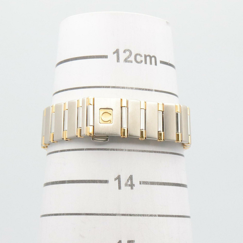 歐米茄星座系列迷你腕錶，18K（黃金）不鏽鋼，女士款，金色錶盤，白色珍珠母貝錶鏡，1362.70-6