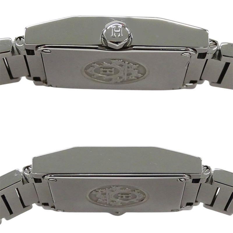 愛馬仕 (Hermes) 女士腕錶，Tandem Shell 石英機芯，不銹鋼 (SS) TA1.210，銀色，方形，拋光-2