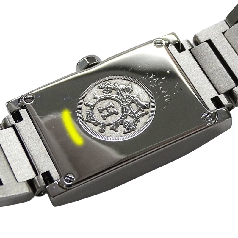 愛馬仕 (Hermes) 女士腕錶，Tandem Shell 石英機芯，不銹鋼 (SS) TA1.210，銀色，方形，拋光-6