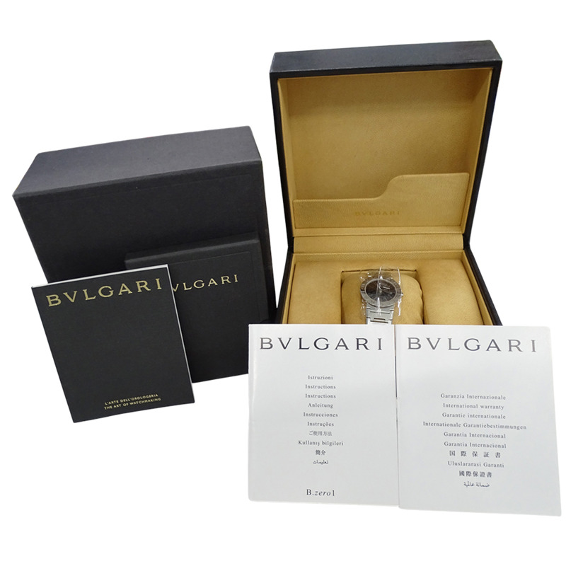 寶格麗 BVLGARI 女士腕錶，品牌：日期石英 (QZ)，不銹鋼 (SS) BB26SS，銀色/黑色，拋光。-7