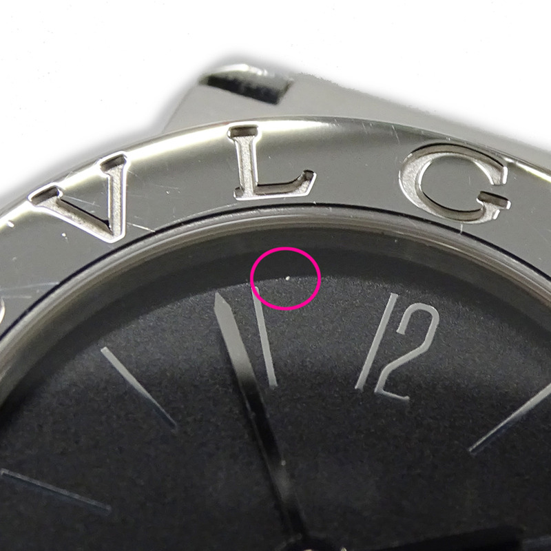 寶格麗 BVLGARI 女士腕錶，品牌：日期石英 (QZ)，不銹鋼 (SS) BB26SS，銀色/黑色，拋光。-9